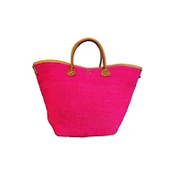 Sawa Sawa Harvest Glow Handmade Sisal Straw Medium Tote Purse
