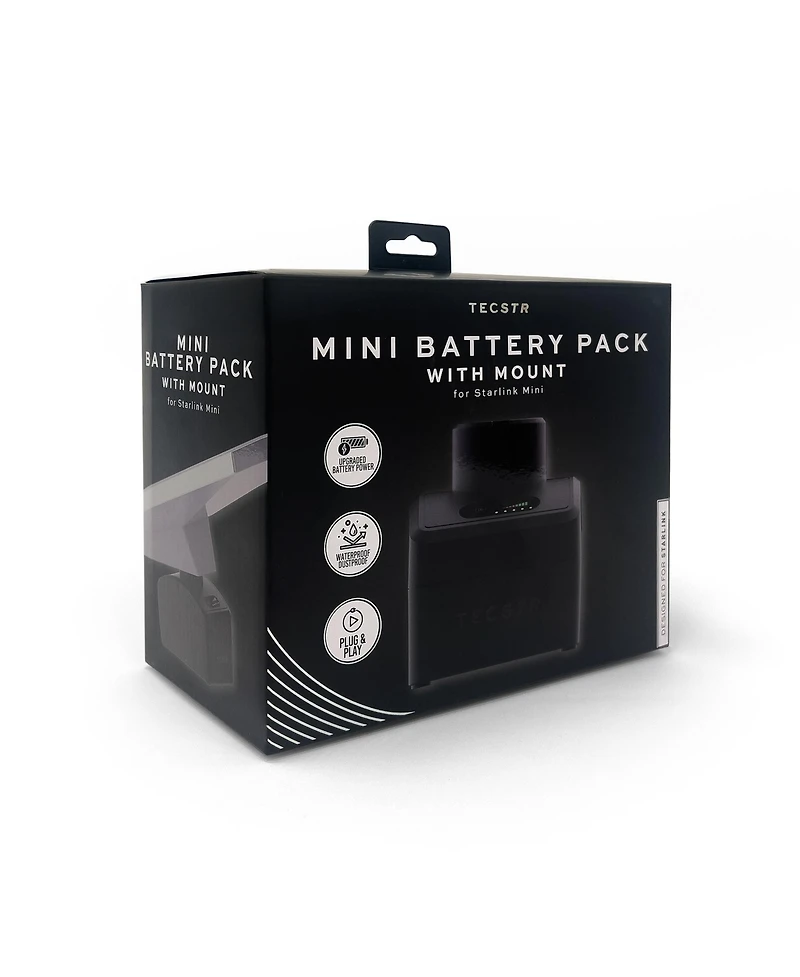 Tecstr Starlink Mini Battery Pack Mount 30,000 mAh Waterproof for Starlink Mini