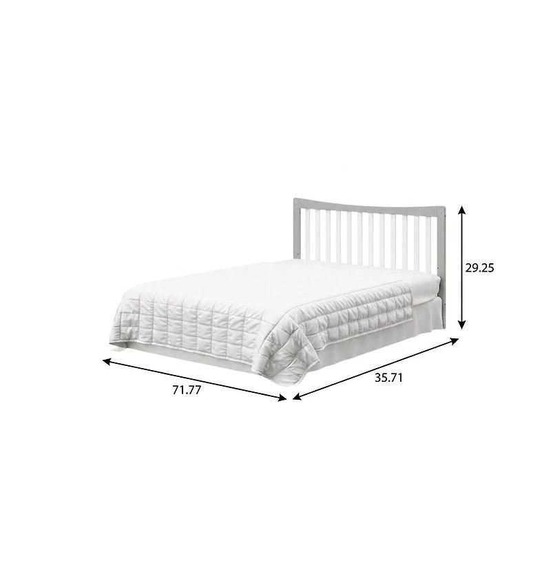 Graco Remi All-in-One Convertible Crib with Drawer and Changer (Pebble Gray)
