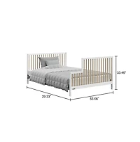 Graco Teddi 5-in-1 Convertible Crib with Drawer - White with Driftwood