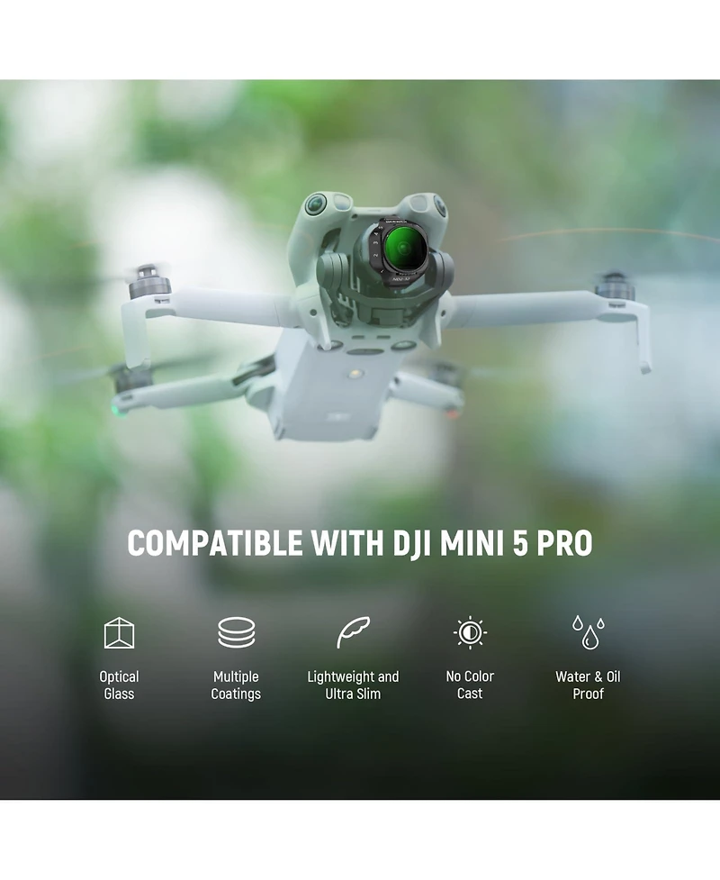 Neewer ND2-32 Camera Lens Accessory with ND2-32 for Dji Mini 5 Pro Drone