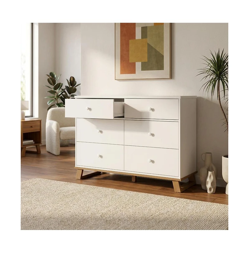 Storkcraft Modern 6 Drawer Dresser