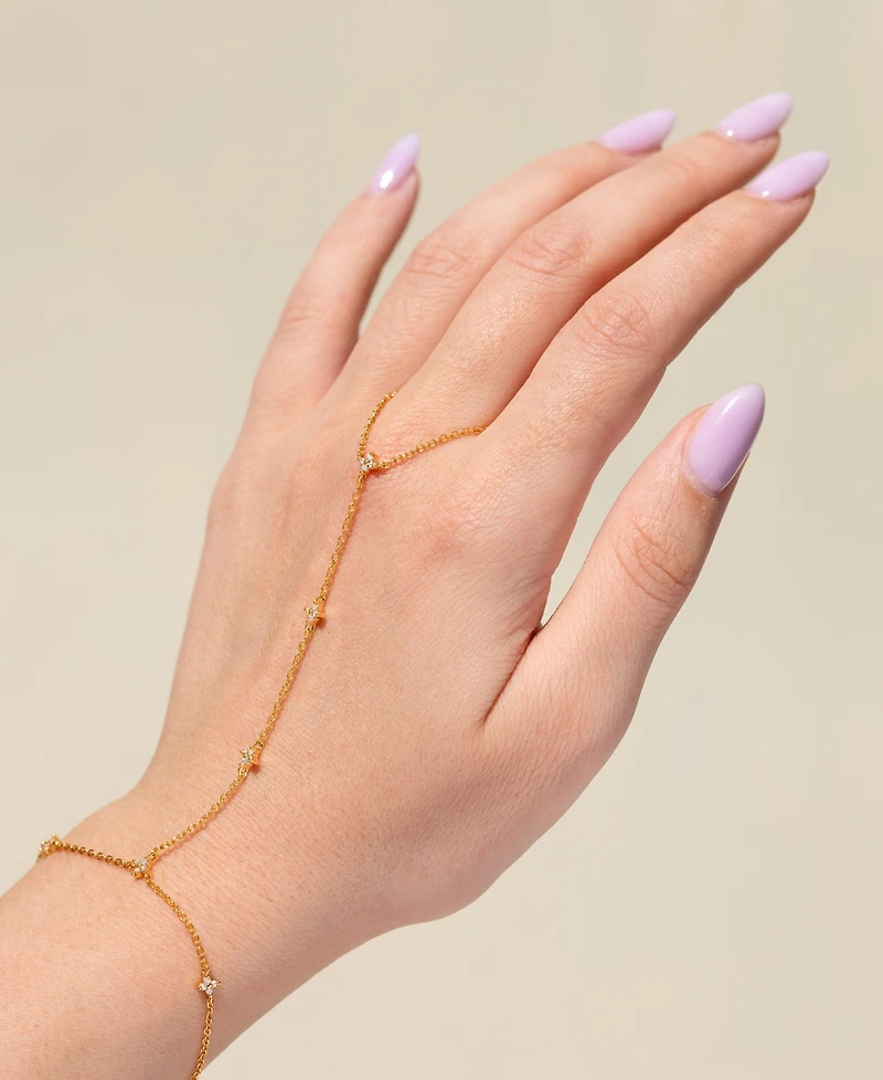 Girls Crew Crystal Shimmer Blossom Hand Chain