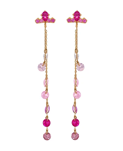 Girls Crew Crystal Disney Princess Sleeping Beauty Aurora Crown Dangle Earrings