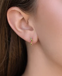Girls Crew Crystal Mini Olive Stud Earrings