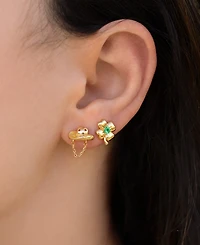 Girls Crew Crystal Western Charm Stud Earrings Set