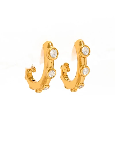 Girls Crew Crystal Tentacle Hoop Earrings