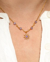 Girls Crew Crystal Disney Princess Tangled Corona's Crest Necklace
