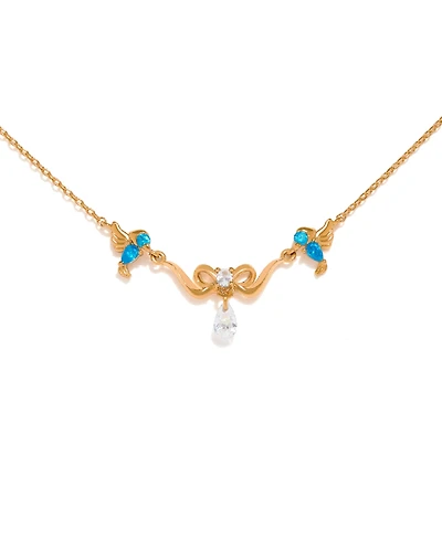 Girls Crew Crystal Disney Princess Cinderella Fairytale Necklace