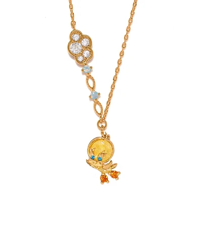 Girls Crew Crystal Looney Tunes Tweety Bird Necklace