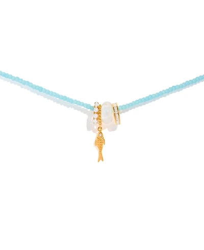 Girls Crew Crystal Fish Out of Water Beaded Necklace