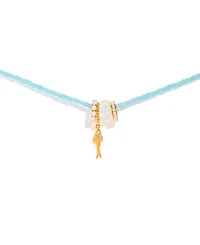 Girls Crew Crystal Fish Out of Water Beaded Necklace