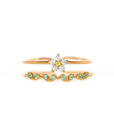 Girls Crew Crystal Fresh Picked Adjustable Ring