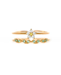 Girls Crew Crystal Fresh Picked Adjustable Ring