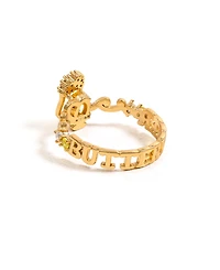 Girls Crew Gold-Plated Crystal Harry Potter Butterbeer Ring