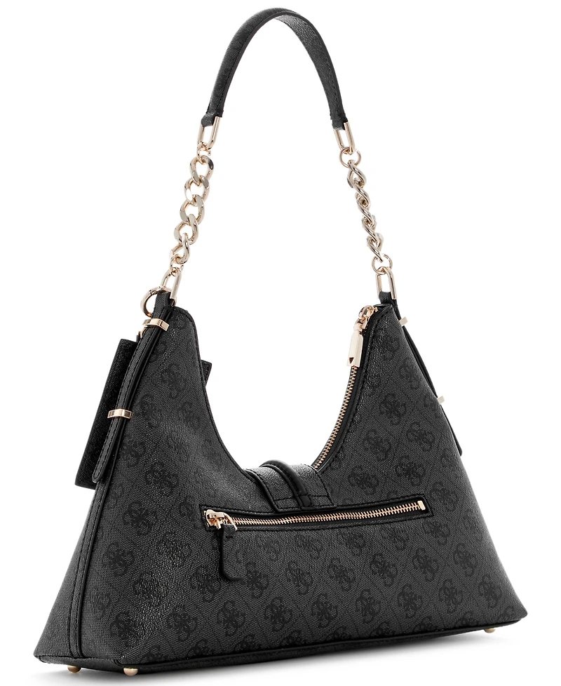Guess Yvonne Logo Medium Hobo Handbag