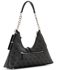 Guess Yvonne Logo Medium Hobo Handbag