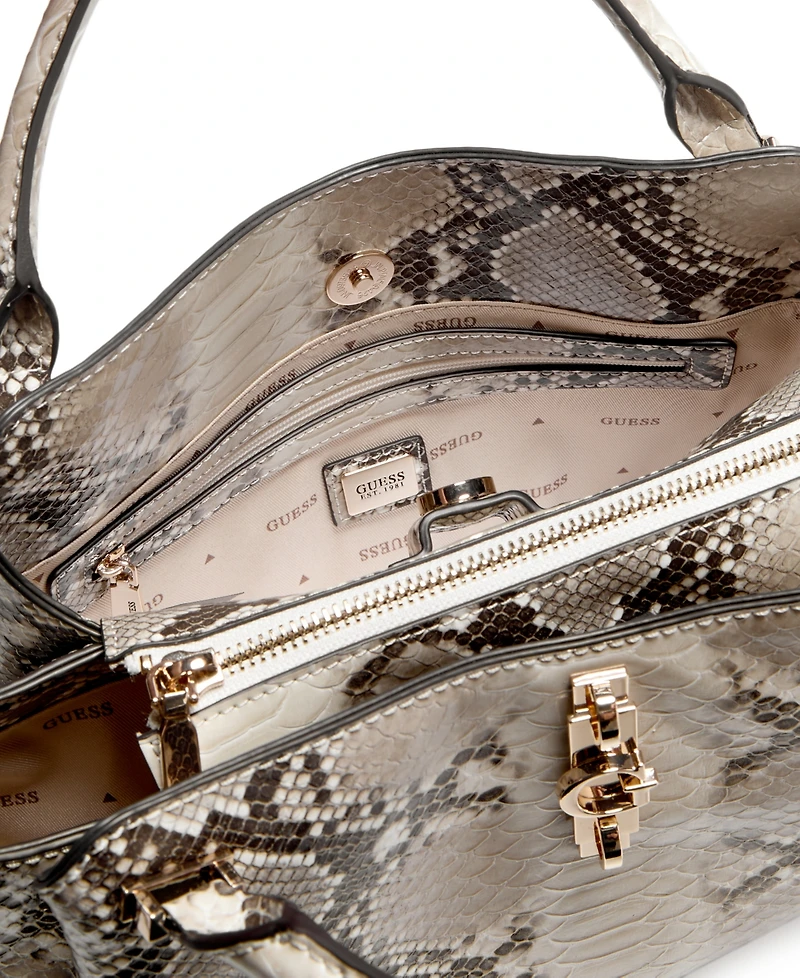 Guess Yvonne Girlfriend Medium Satchel Handbag