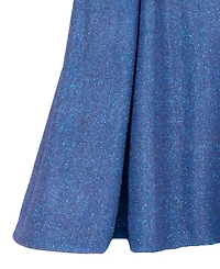 Rare Editions Girls' 7-14 Sherri Shine Tie-Back Skater Dress