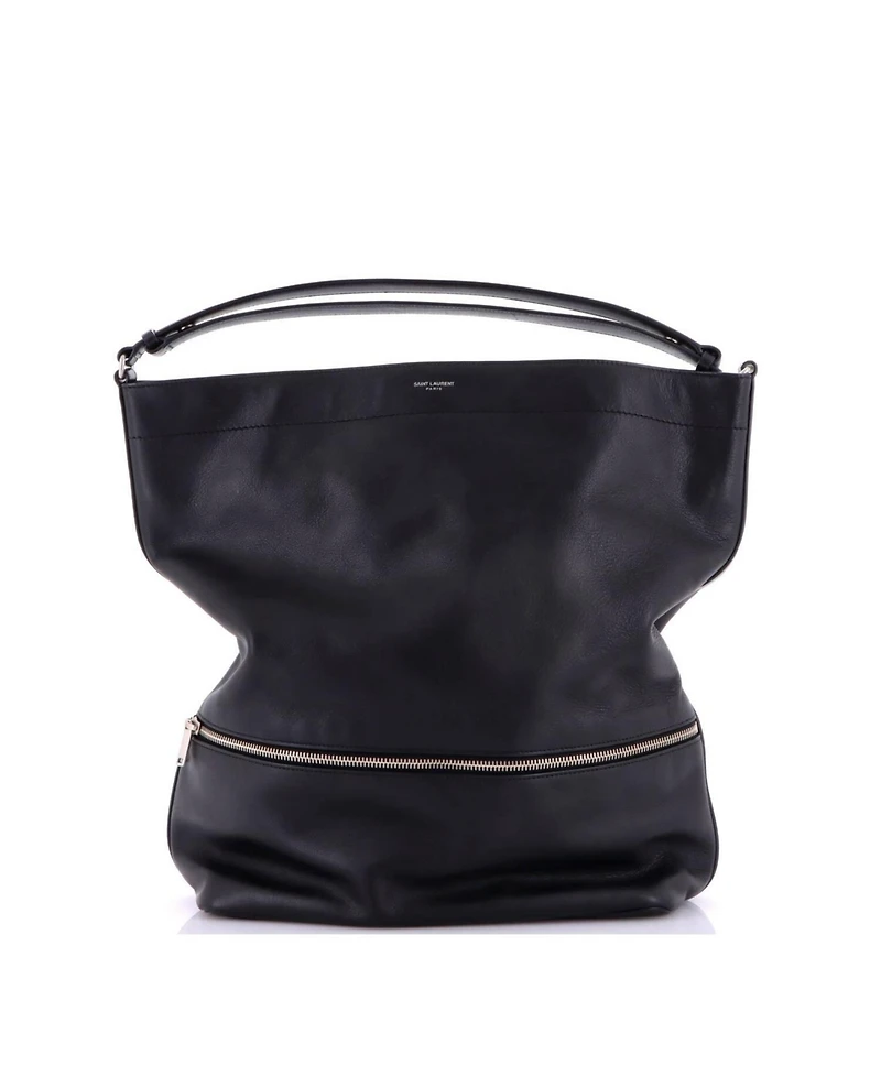 Pre-Owned Saint Laurent Paris Long Hobo Leather