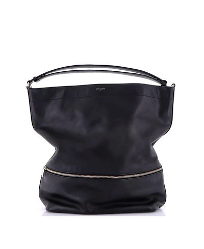 Pre-Owned Saint Laurent Paris Long Hobo Leather