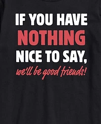 Airwaves Men's Nothing Nice To Say Short-Sleeve Graphic T-Shirt