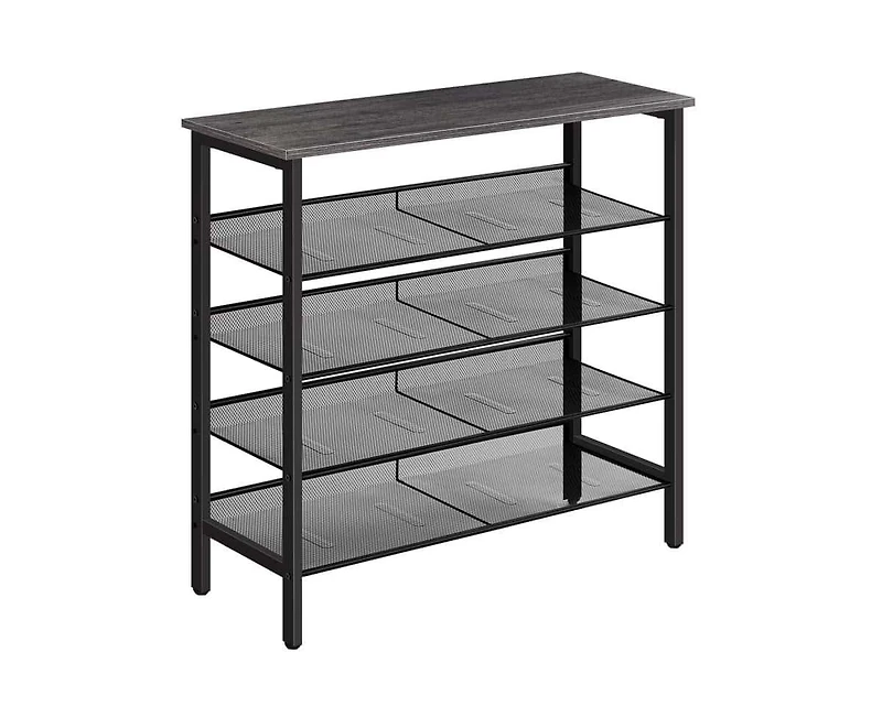 Slickblue Entryway 5-Tier Shoe Rack with Adjustable Shelf Holds 16 Shoes