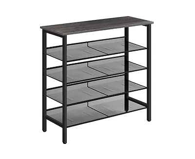 Slickblue Entryway 5-Tier Shoe Rack with Adjustable Shelf Holds 16 Shoes