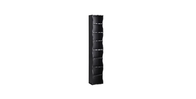 flynama Ultra-Thin 8-Tier Wavy Edge Combined Bookshelf Adjustable Partition Waterproof Mdf Storage Display Shelf