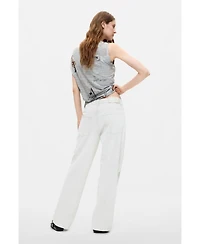 Desigual Women's Long Printed Jeans