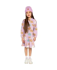 Deux par Little and Big Girl (6- 12) French Terry Dress Poodle Print
