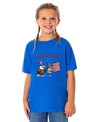 Intimo Unisex (Xs-xl) 4th of July Pint-Sized Patriot Kids Funny Short-Sleeve T-Shirt