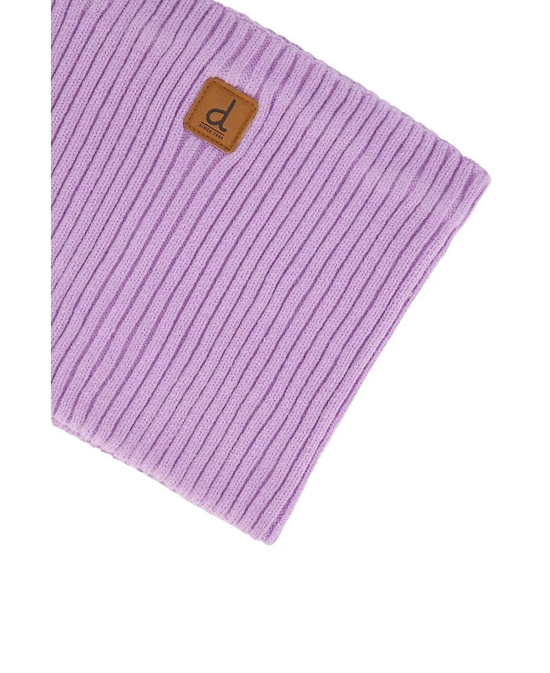 Deux par Deux Toddler Girl 2-4 Years Ribbed Knit Neckwarmer