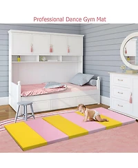 Costway 6'x2'x2.5" 3-Fold Gymnastics Tumbling Mat Yoga Aerobics Gym Exercise Fitness Mat