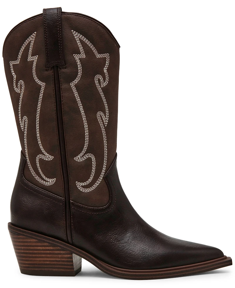 Dv Dolce Vita Women's Given Contrast Stitch Cowboy Boots