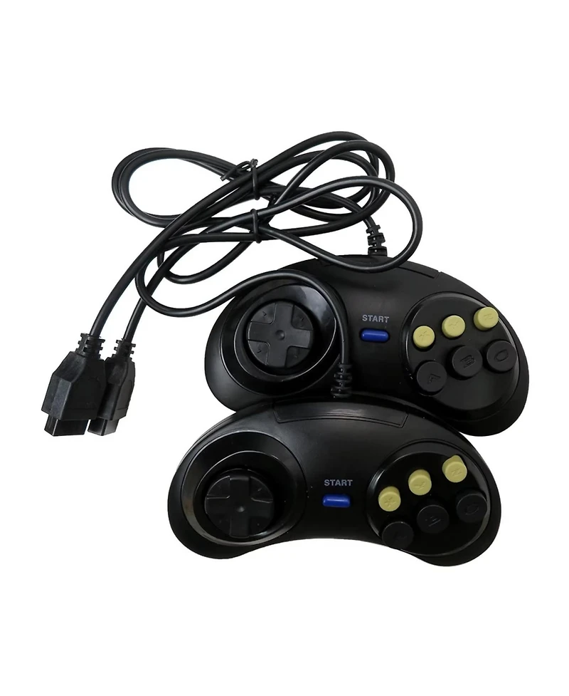 ECHTPeak 2-peaces Game Controller, 6-Button Arcade Pad, Ergonomic Design Game Controller, For Sega Genesis