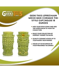 Geeki Tikis Leprechaun Character Horror Movie Tiki Mug | Geeki Tikis Horror Series Official Leprechaun Collectible Ceramic Tiki Style Cup | Holds 18 O
