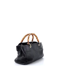 Pre-Owned Gucci Bamboo Shopper Tote Leather