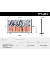 Samsung QN98LS03HEFXZA 98" The Frame Qled 4K Smart Tizen Tv with Vision Ai (2026)