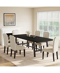 gaomon Industrial 86.61" Long Kitchen Dining Table for Dinner, Kitchen