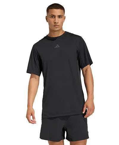 adidas Men's D4T Prime Lift 3-Stripes Crewneck T-Shirt