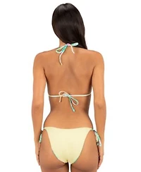 Hurley Womens Tie Back V Neck Bikini Top Skimpy Bottom