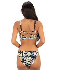 Hurley Women's Brief Moderate Coverage Swim Bottom