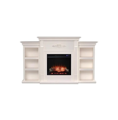 Augusta Home Tennyson Electric Bookcase Fireplace