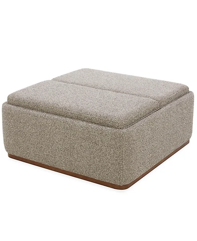 Evandro 39" Fabric Square Ottoman with Storage, Macy's Exclusive