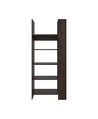 Fm Furniture Doney Park 5-Shelf Open Bookcase, Contemporary Design for Display and Storage