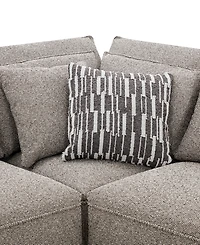 Evandro 7-Piece L-Shaped Sectional Sofa Set (Laf Chair. Raf Chair, 2 Armless Corner, Console), Macy's Exclusive