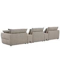 Evandro 5-Piece Sofa Set (Laf Chair, Raf Armless Chair & 2 Console), Macy's Exclusive