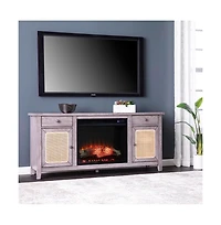 Augusta Home Edderton Electric Fireplace with Media Storage