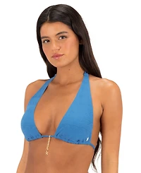 Hurley Women's Seaside Charm Stripe Convertible Bikini Halter Top